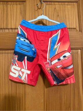 2012 Cars 2 Lightning McQueen Swim Shorts 3t